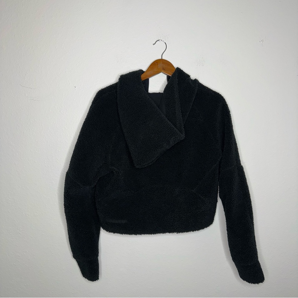 Lululemon Black Scuba Oversized Half-Zip‎ Fleece Hoodie - Picture 8 of 11